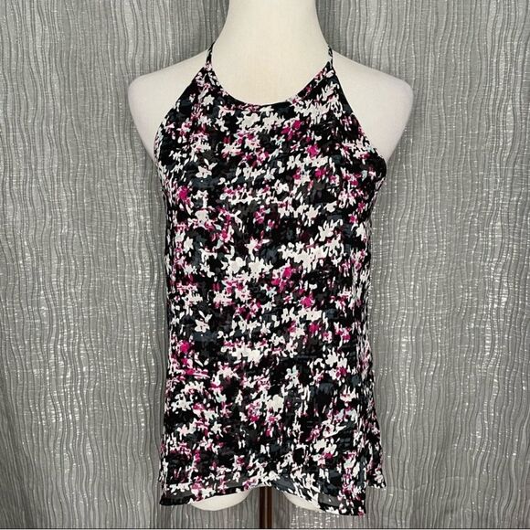NWOT- BANANA REPUBLIC FLORAL HALTER SLEEVELESS TOP- SIZE SMALL - Picture 1 of 5